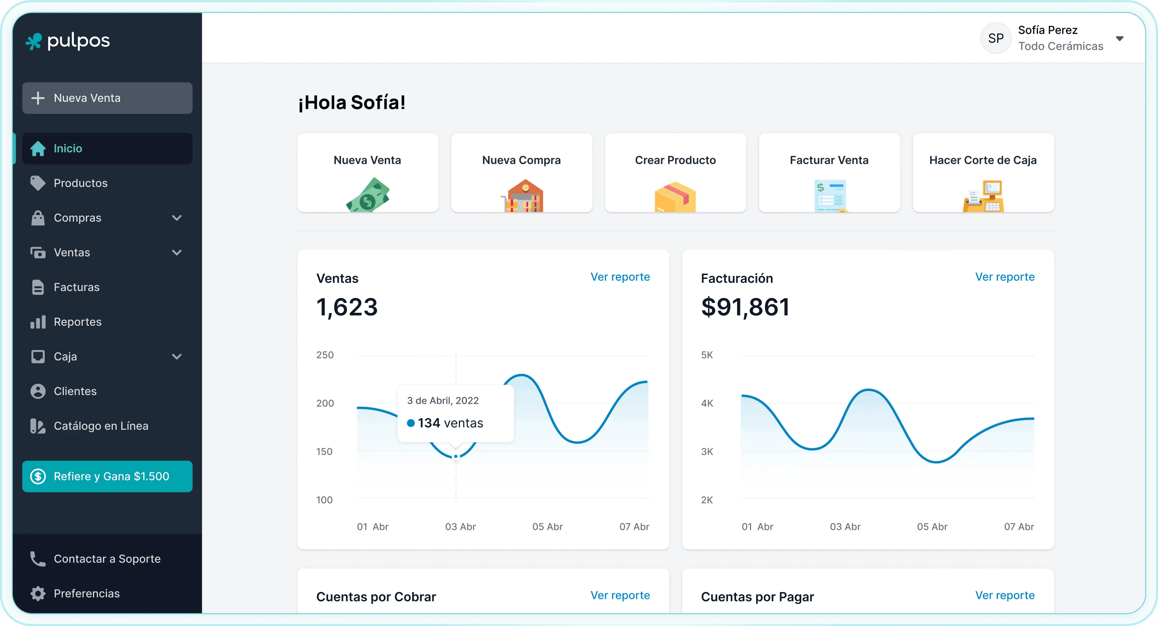 Pulpos Punto de Venta - Vista general del sistema